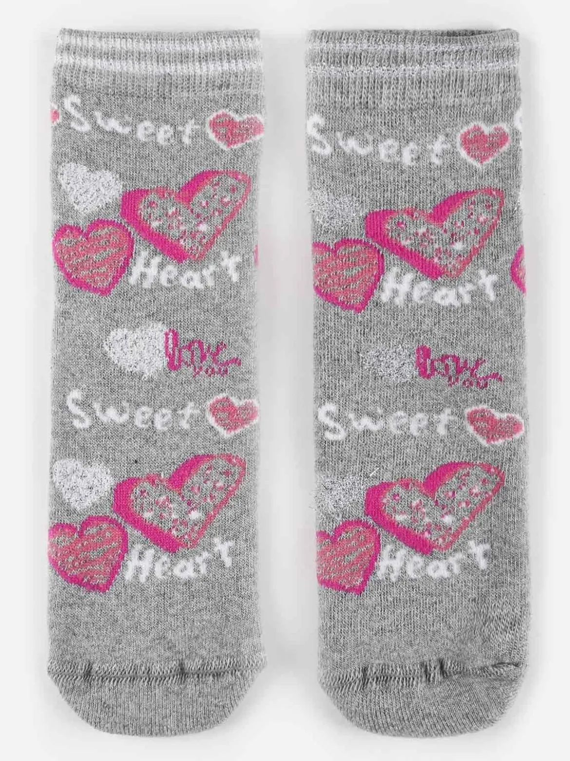 Ciocca Calze antiscivolo da bambina con cuori