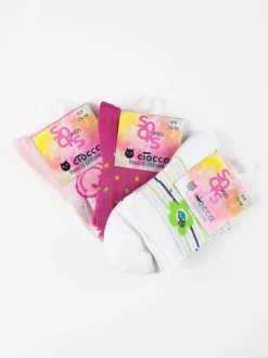 Ciocca Calze corte da bambina. Confezione da 3 paia