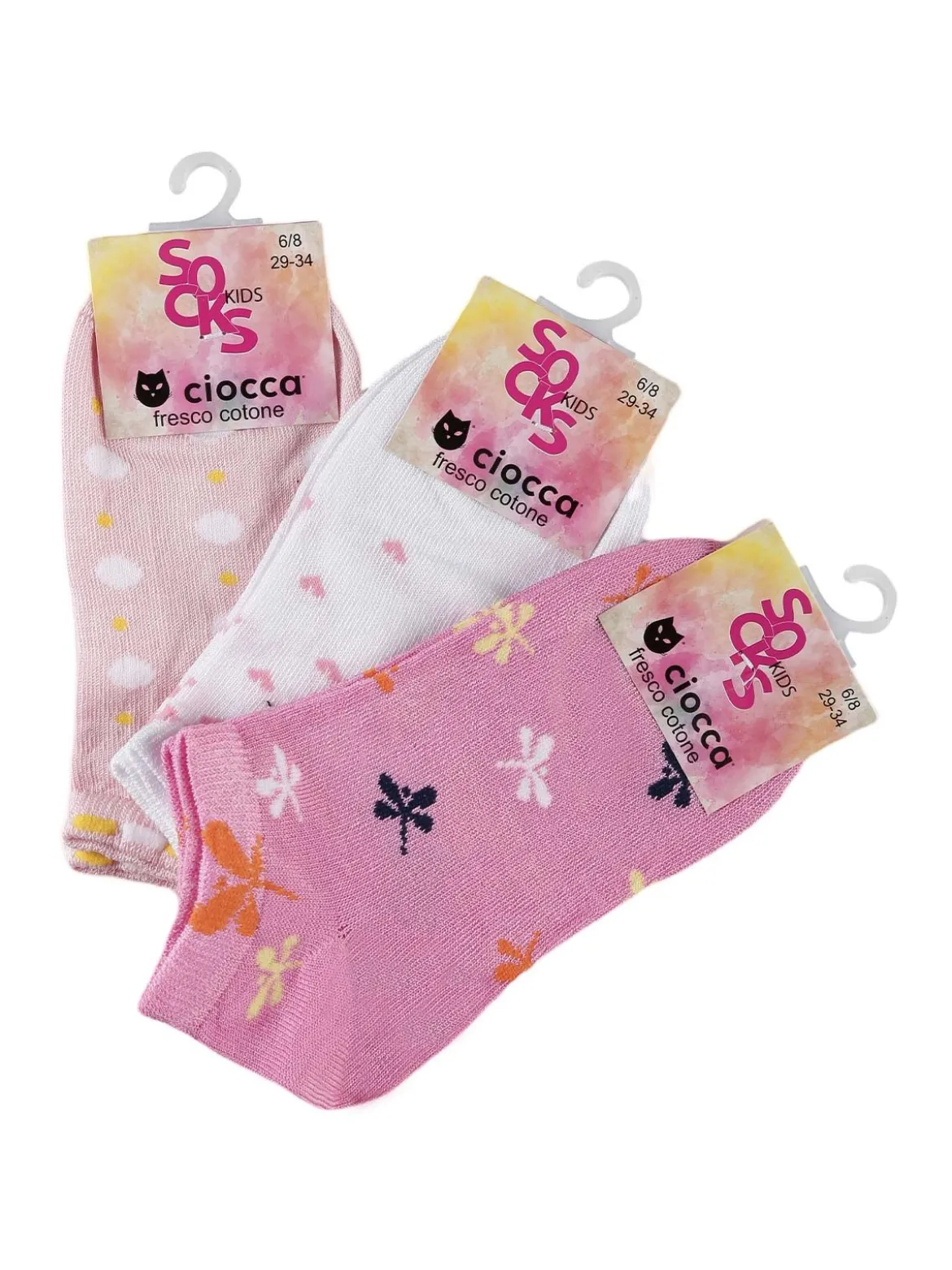 Ciocca Calze corte da bambina Confezione da 3 paia