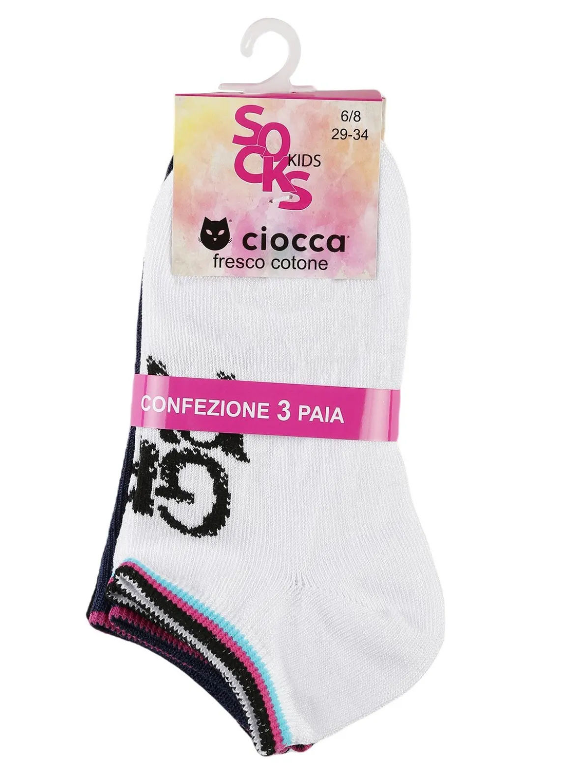 Ciocca Calze corte da bambina Confezione da 3 paia