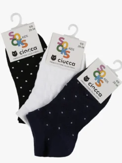 Ciocca Calze corte da bambina 3 paia