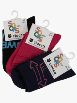 Ciocca Calze corte da bambina 3 paia