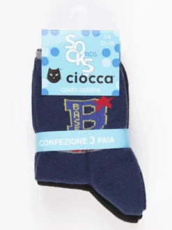 Ciocca Calze corte fantasia 3 pezzi