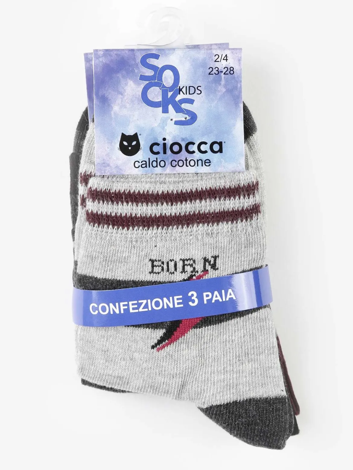 Ciocca Calze da bambino 3 paia in caldo cotone