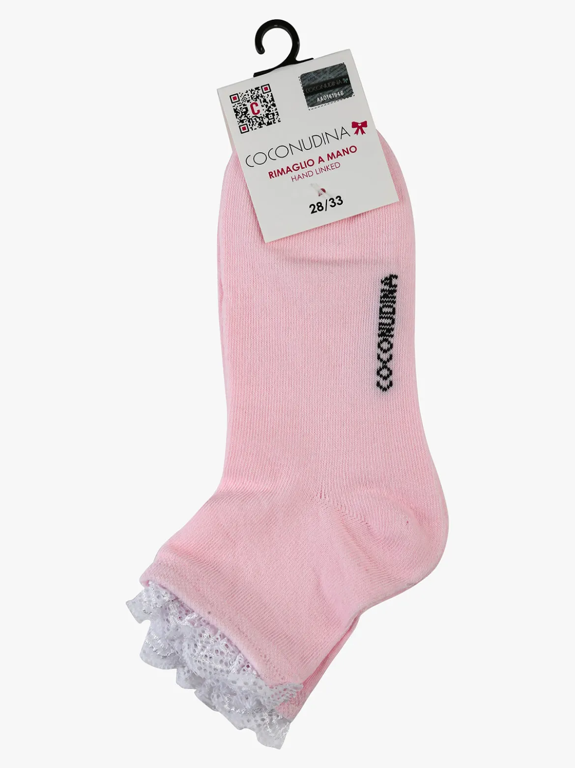 Coconuda Calze corte da bambina con bordo in pizzo
