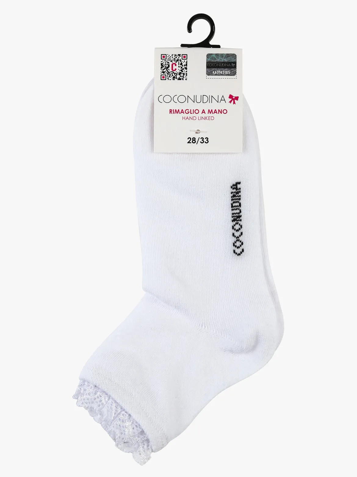 Coconuda Calze corte da bambina con bordo in pizzo