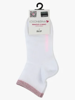 Coconuda Calze corte da bambina con bordo lurex