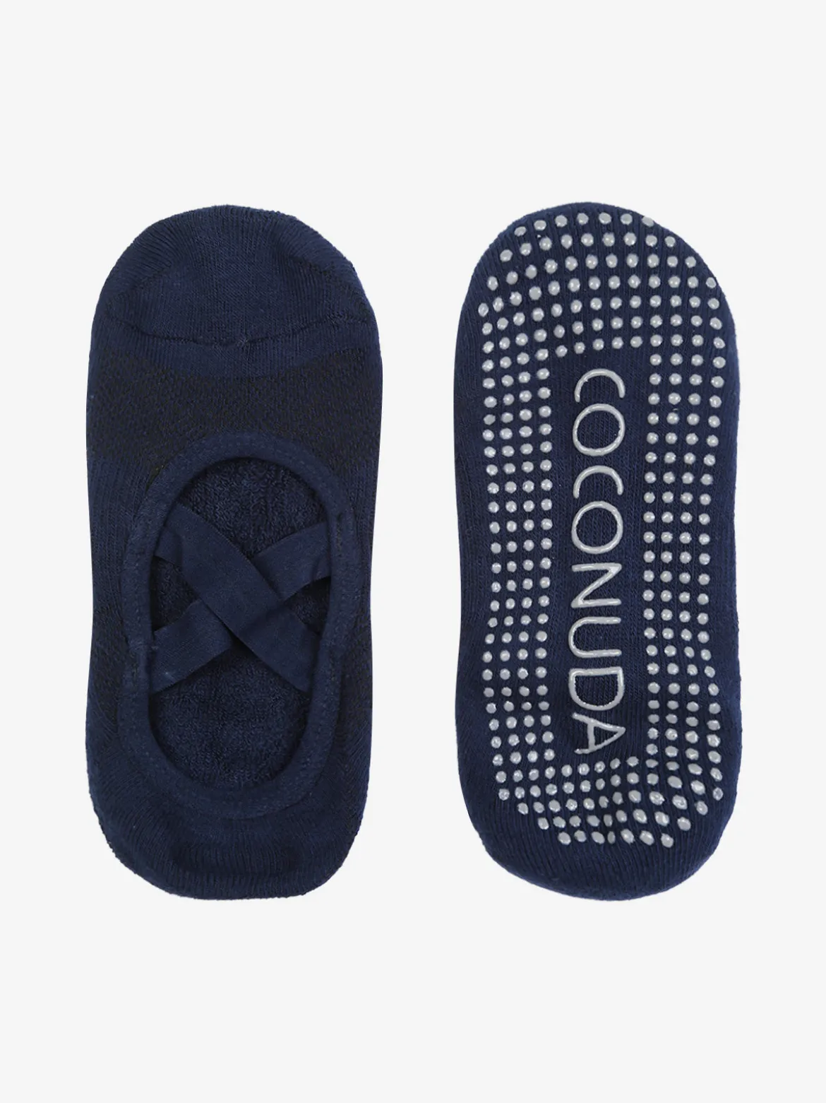 Coconuda Calze fitness antiscivolo da donna - blu scuro