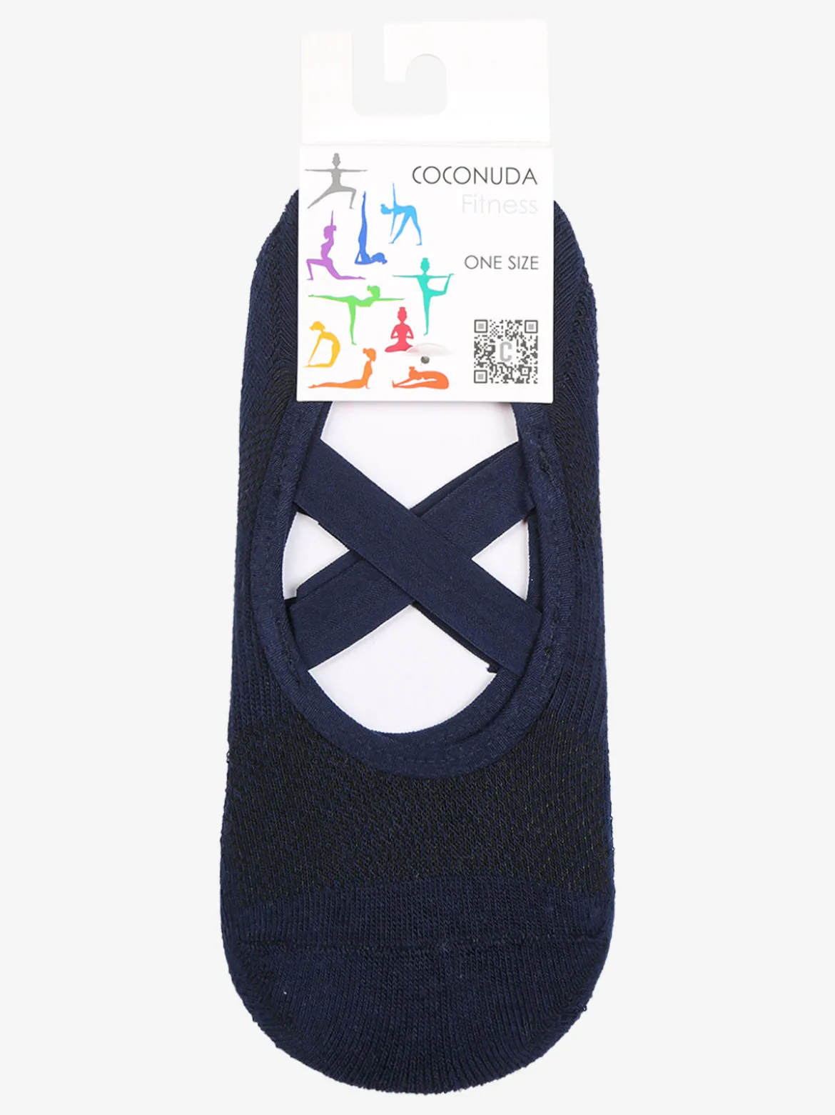 Coconuda Calze fitness antiscivolo da donna - blu scuro
