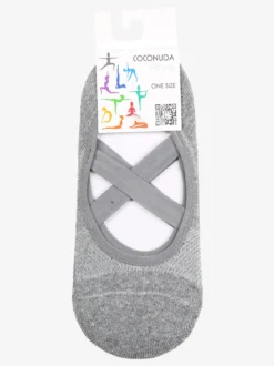 Coconuda Calze fitness antiscivolo da donna - grigio