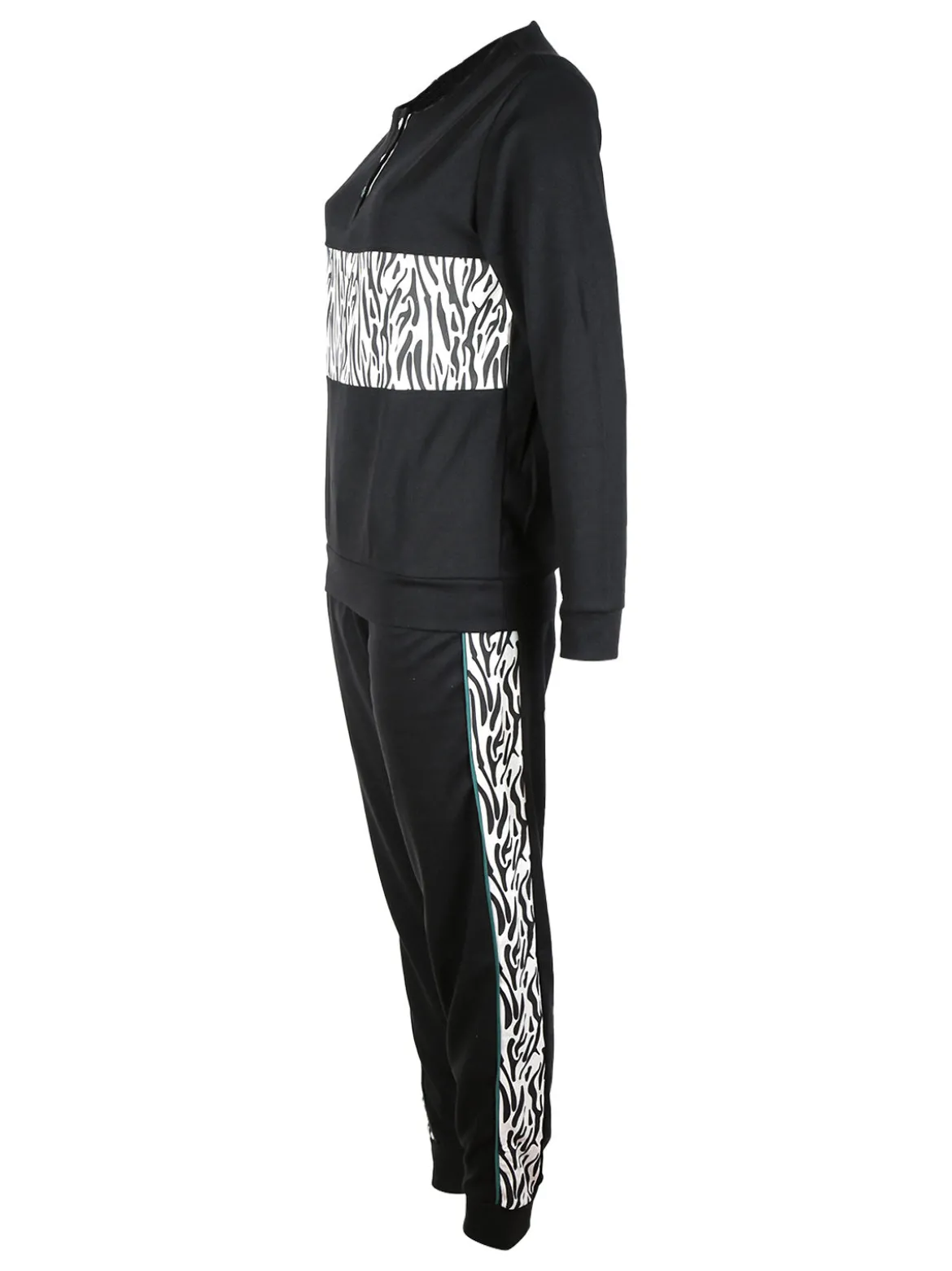 Coconuda Pigiama lungo da donna in cotone interlock