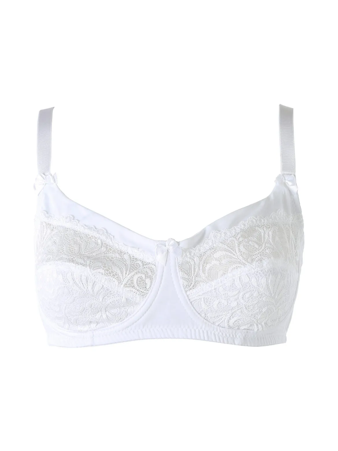 Coconuda PRIMULA Reggiseno strutturato con pizzo senza imbottitura e senza ferretto COPPA C - bianco