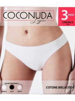 Coconuda Slip donna bianco 3 pezzi