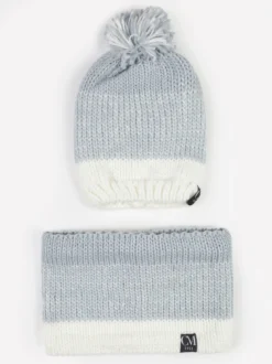 Colombo Set bambini cappello + scaldacollo in maglia