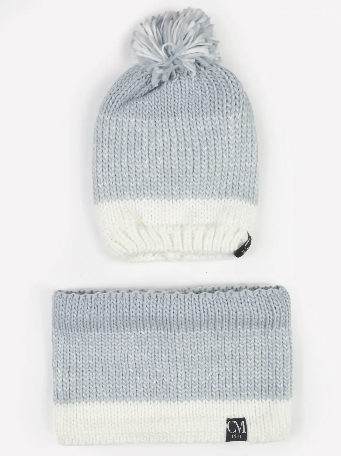 Colombo Set bambini cappello + scaldacollo in maglia