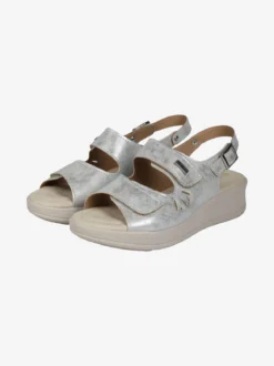 Confosana Sandali donna comfort con zeppa e cinturini a strappo