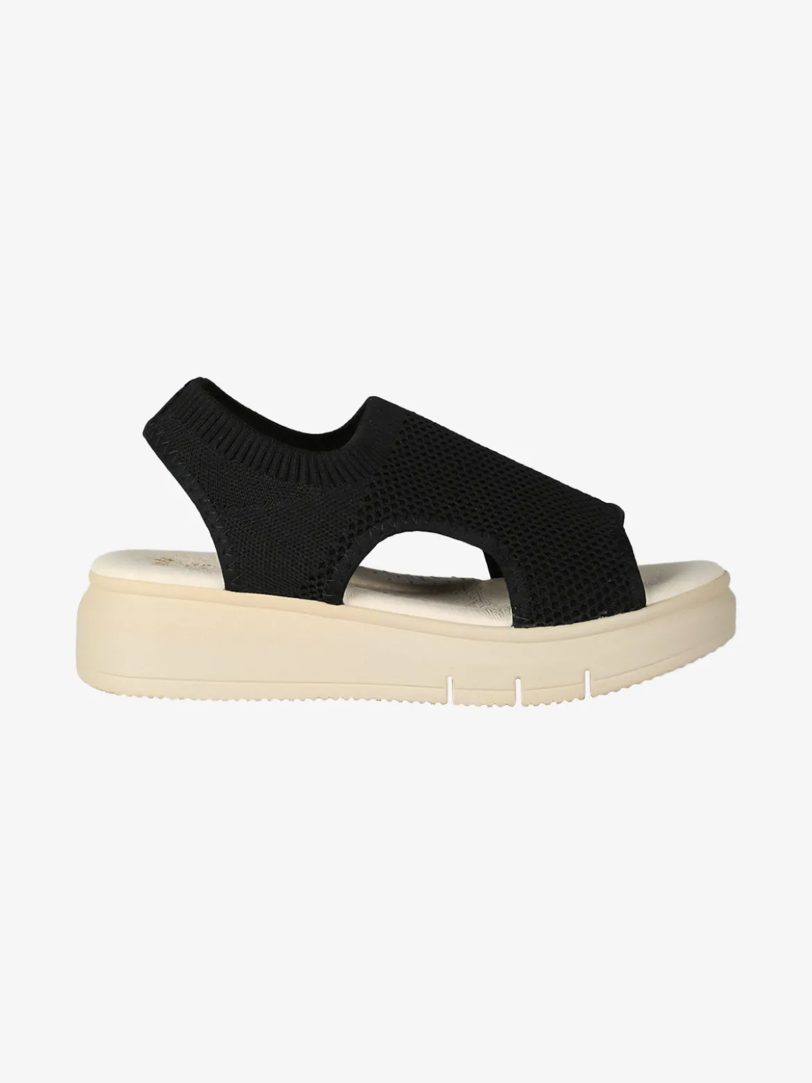 Confosana Sandali donna in tessuto con platform