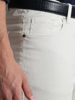Corso Da Vinci Pantaloni beige in cotone regular fit