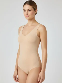 Cotonella AD691 Body donna invisibile in microfibra taglio laser - nudo