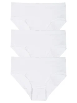 Cotonella Confezione da 3 slip midi da donna in cotone bielastico