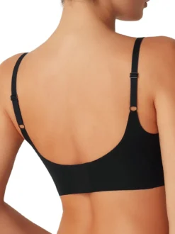 Cotonella Reggiseno donna comfort in mircofibra a taglio vivo senza ferretto COPPA B - nero