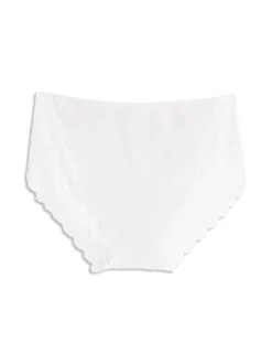 Cotonella Slip midi donna in pizzo
