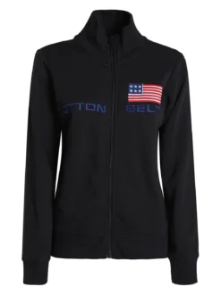 Cotton Belt Felpa pesante da donna con zip