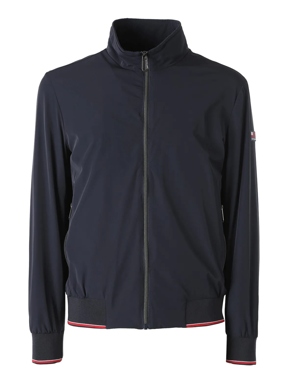 Cotton Belt Giacca leggera da uomo con zip - blu scuro