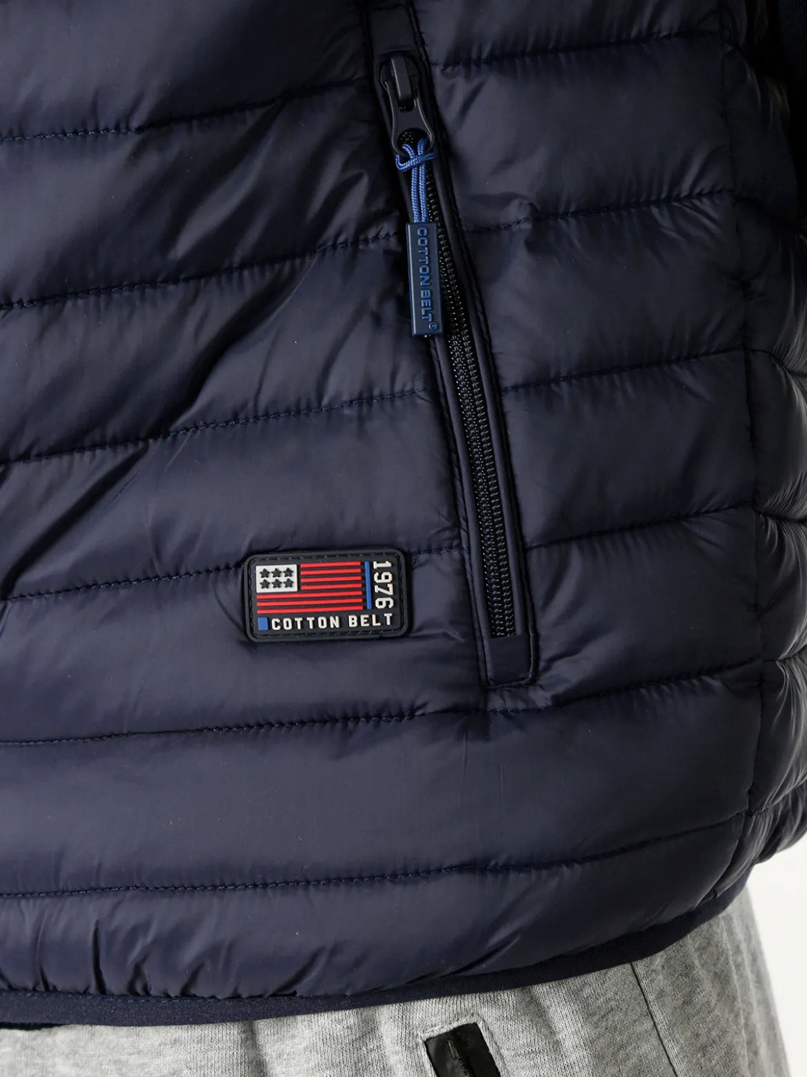 Cotton Belt Gilet da uomo imbottito - blu scuro