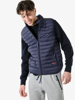 Cotton Belt Gilet da uomo imbottito - blu scuro