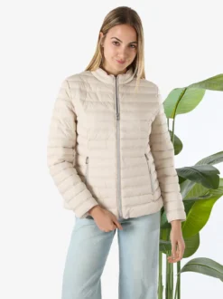 Cotton Belt Giubbino donna 100 grammi con zip - beige
