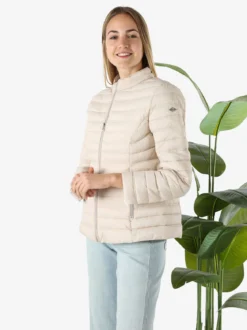 Cotton Belt Giubbino donna 100 grammi con zip - beige