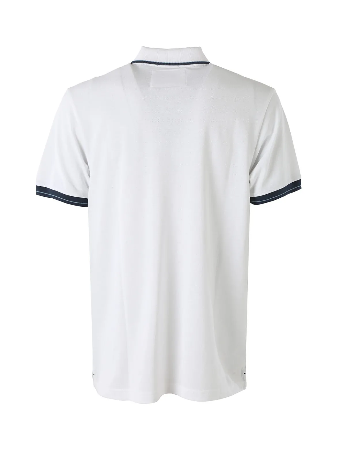 Cotton Belt Polo da uomo in cotone a maniche corte con logo - bianco
