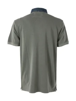Cotton Belt Polo da uomo in cotone a maniche corte - militare