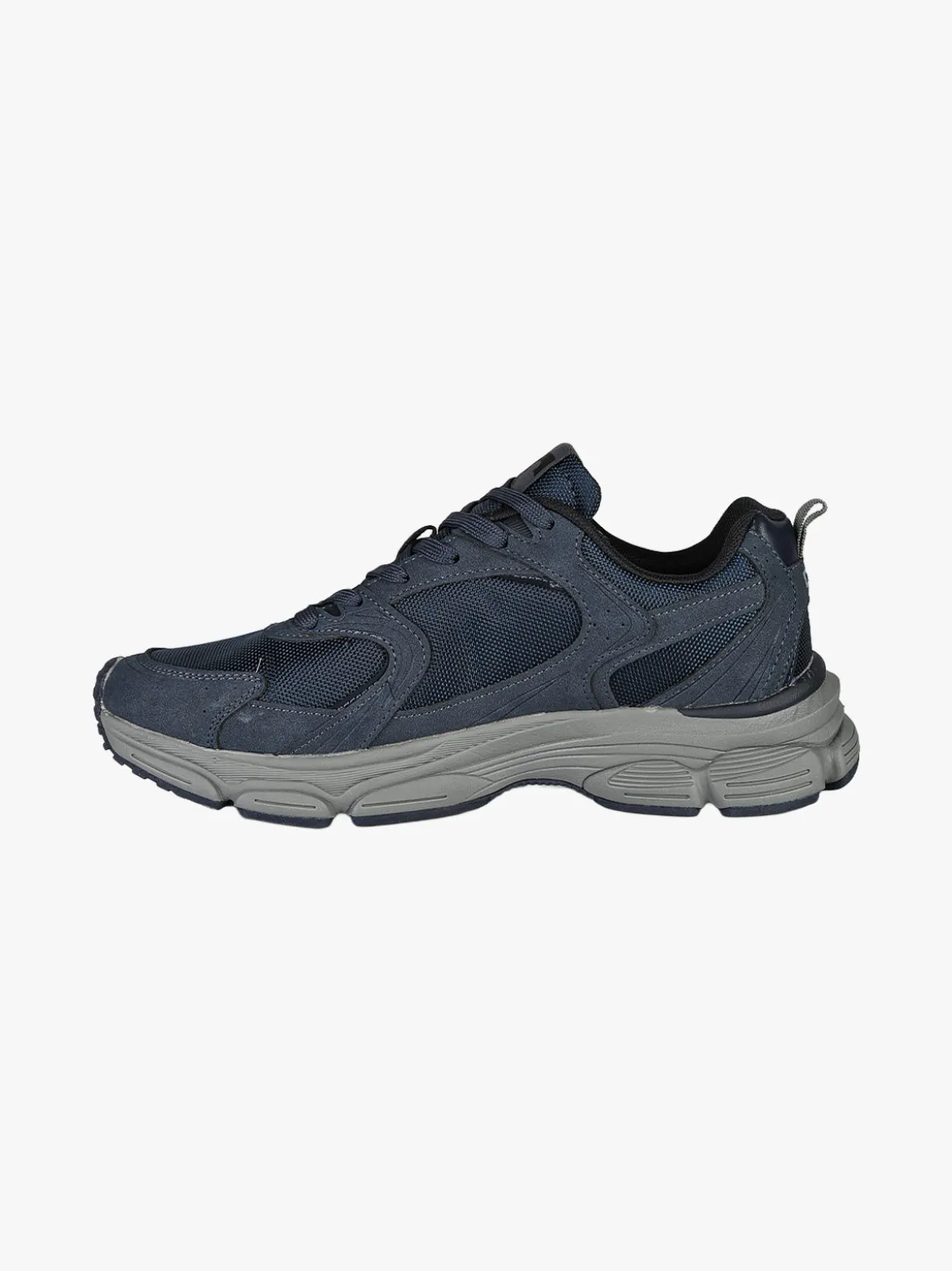Cotton Belt Sneakers da uomo stringate - blu scuro