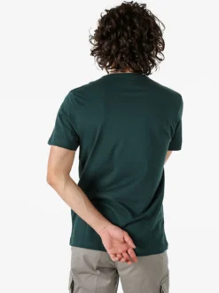 Cotton Belt T-shirt da uomo in cotone con logo - verde scuro