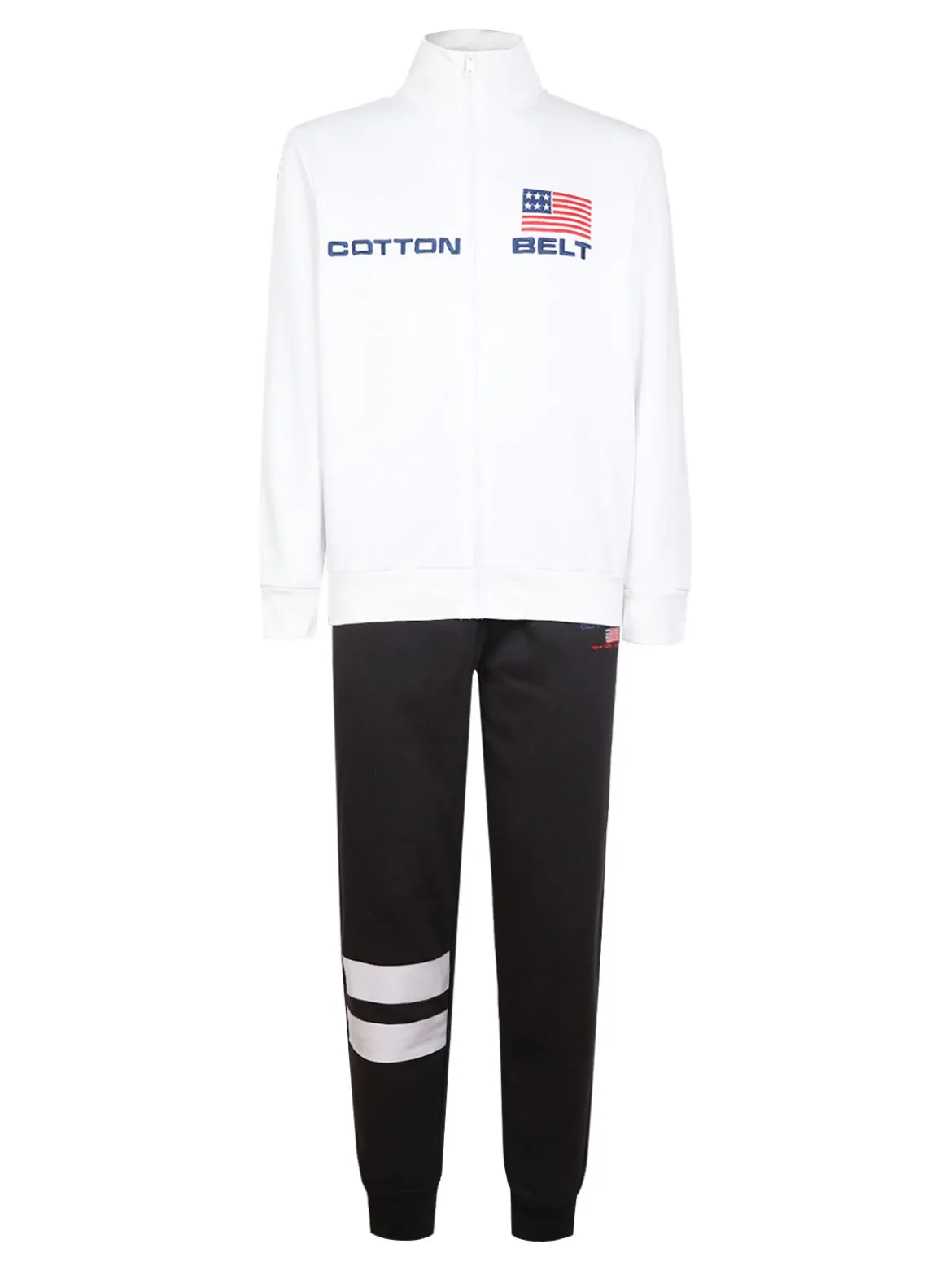 Cotton Belt Tuta 2 pezzi sportiva da uomo in cotone felpato