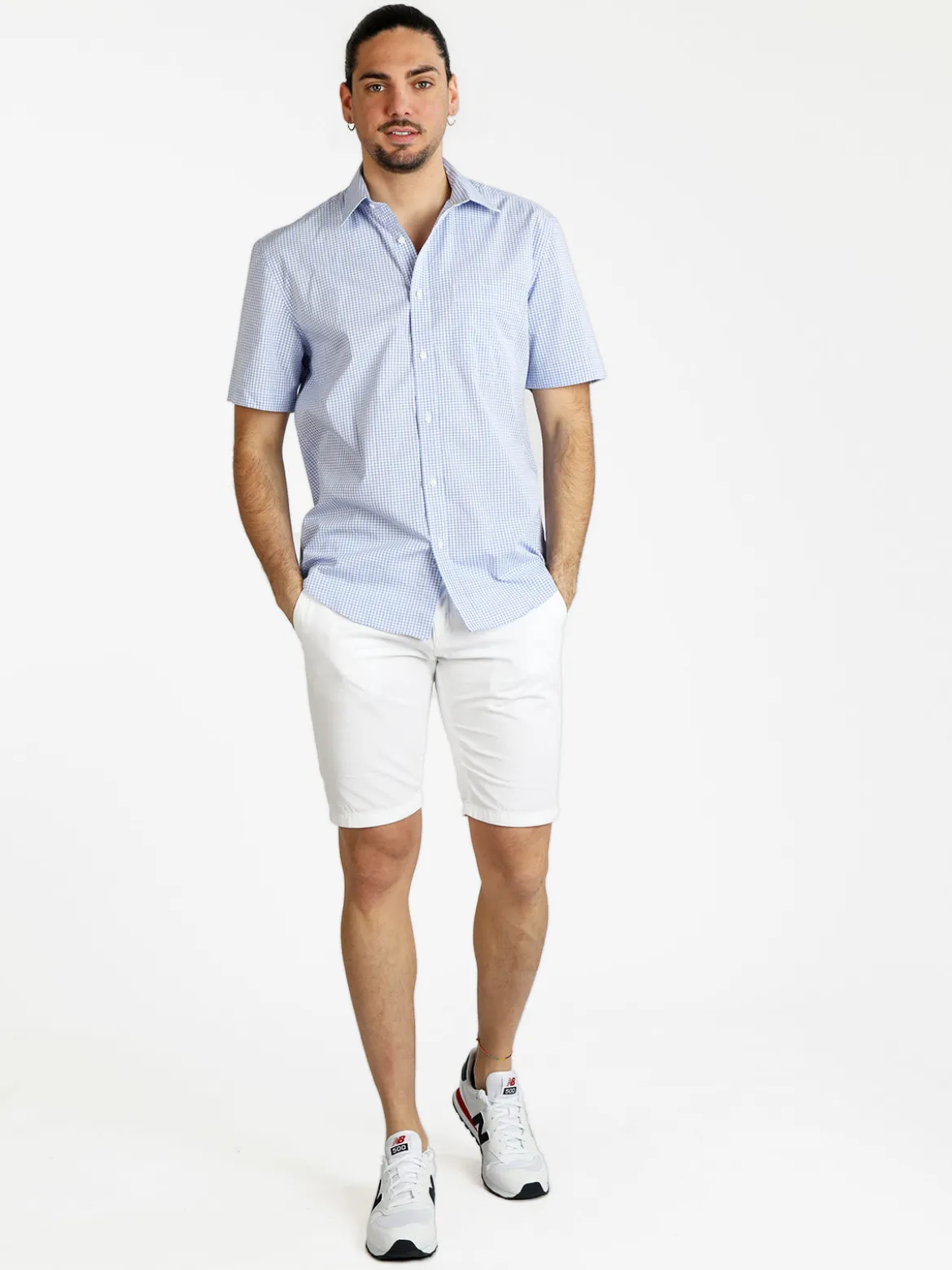 Coveri Collection Camicia da uomo a maniche corte in cotone