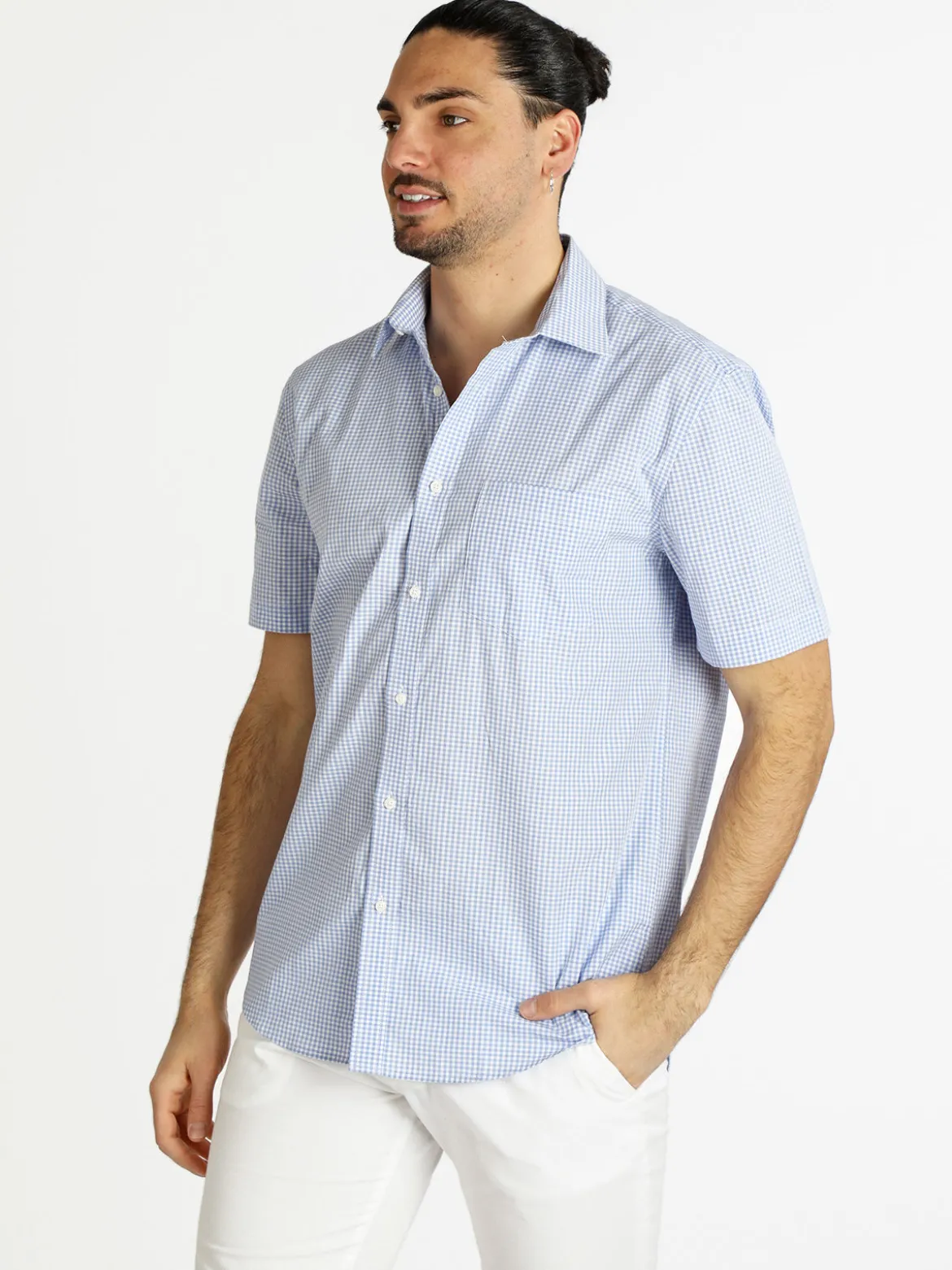Coveri Collection Camicia da uomo a maniche corte in cotone