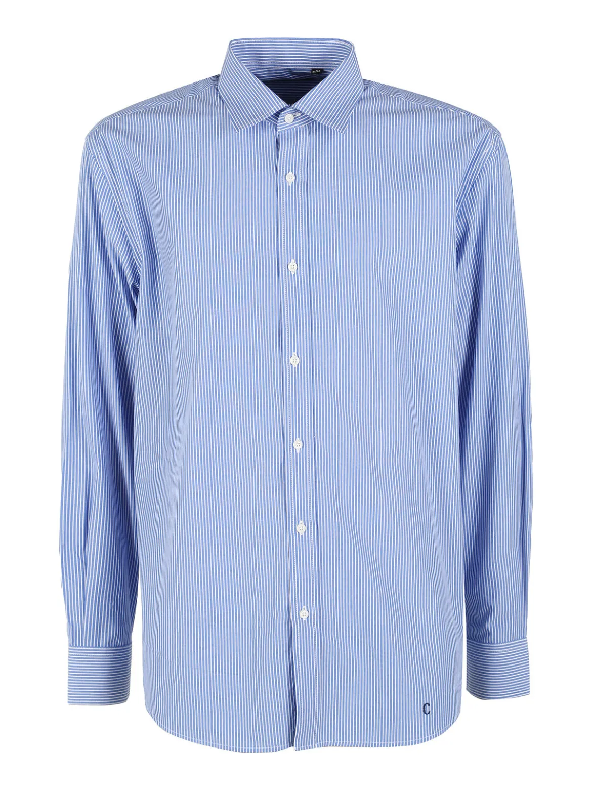 Coveri Collection Camicia da uomo a righe regular fit in cotone - cielo