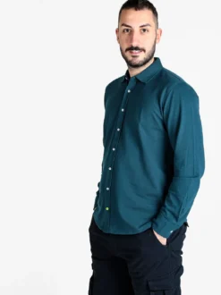 Coveri Collection Camicia da uomo in cotone a maniche lunghe