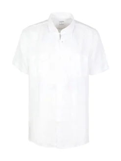 Coveri Collection Camicia in lino da uomo a maniche corte
