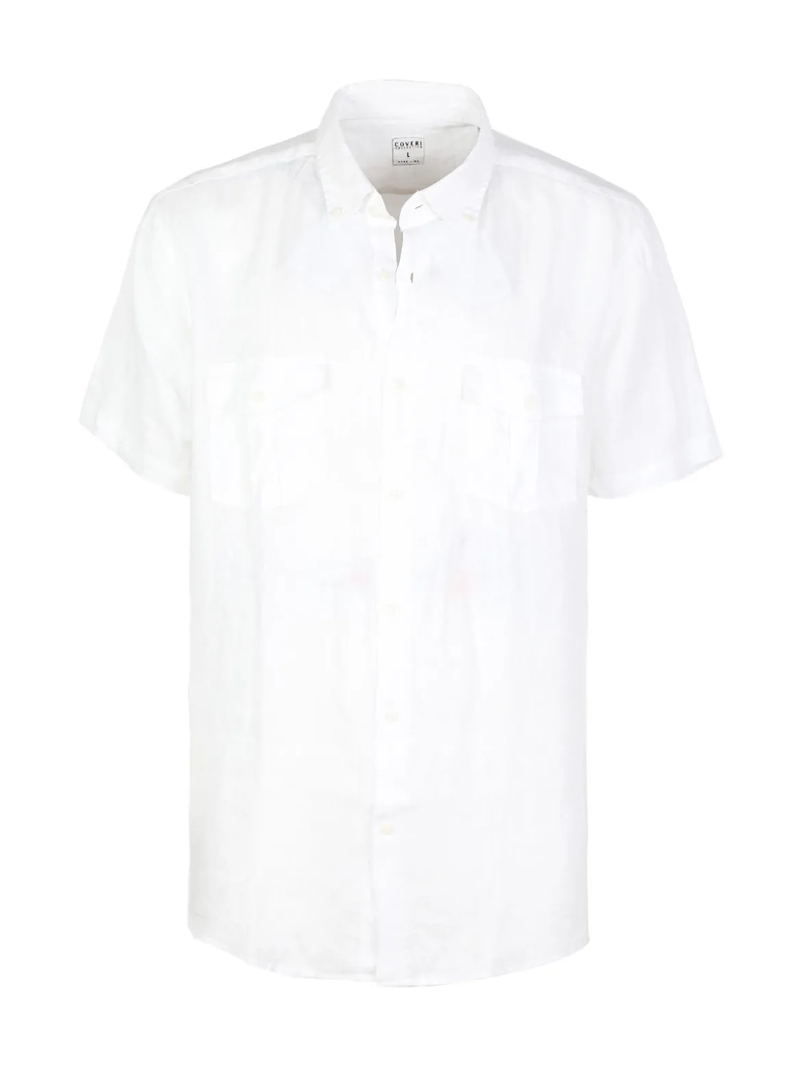 Coveri Collection Camicia in lino da uomo a maniche corte