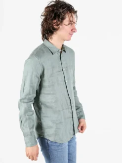 Coveri Collection Camicia in lino da uomo a maniche lunghe