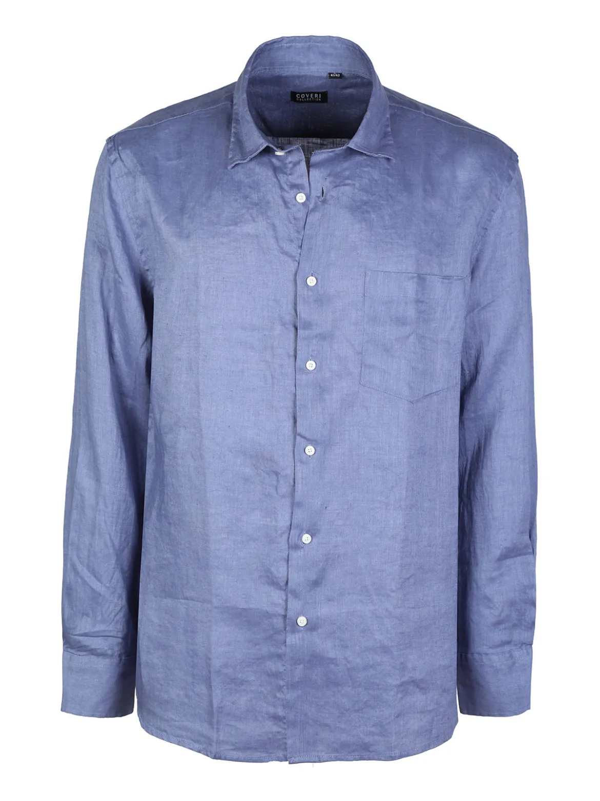 Coveri Collection Camicia regular da uomo in lino con taschino