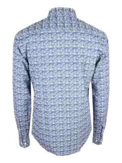Coveri Collection Camicia uomo fiorata a maniche lunghe semi slim fit