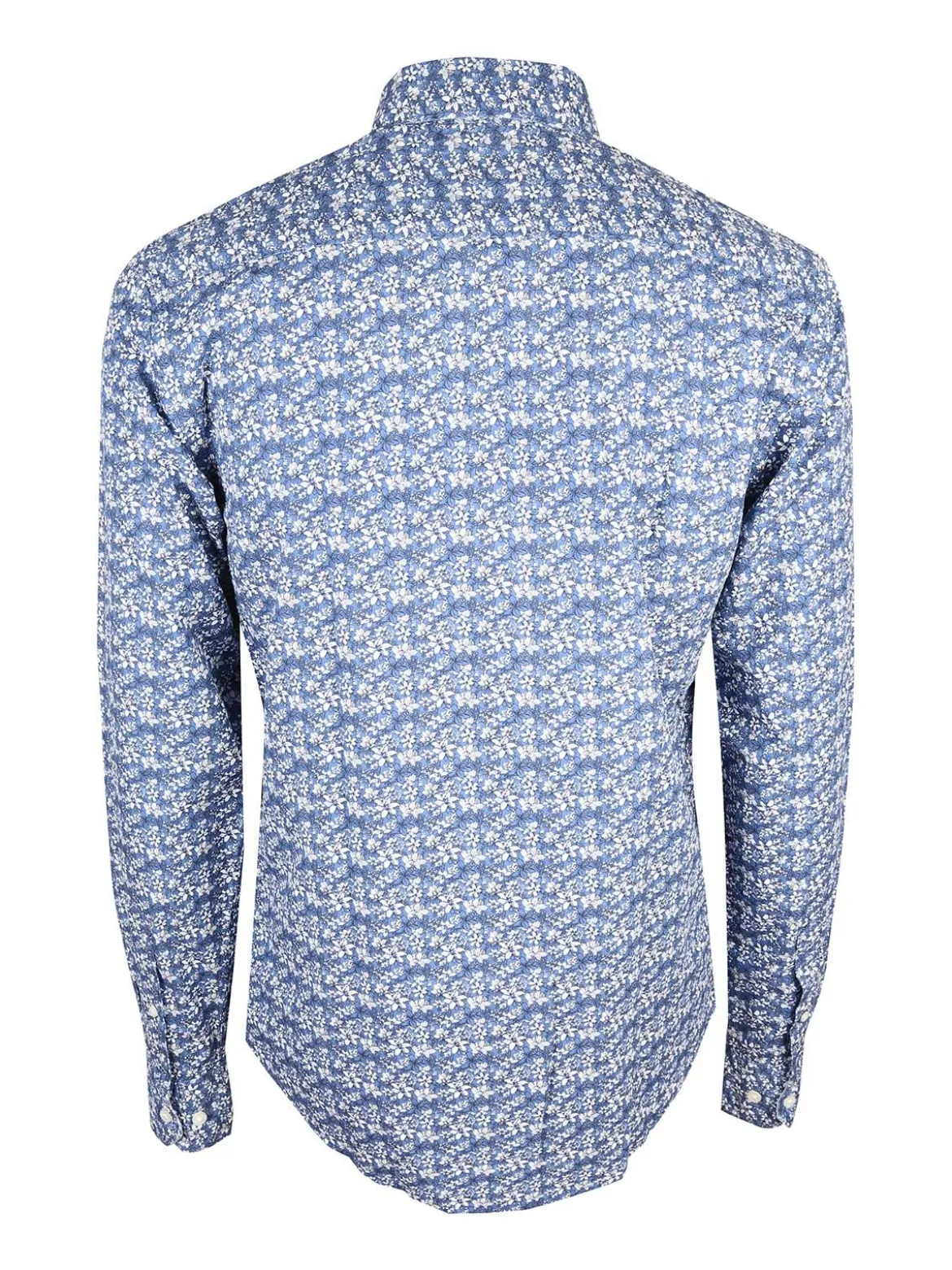 Coveri Collection Camicia uomo fiorata a maniche lunghe semi slim fit