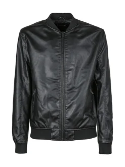 Coveri Collection Giacca da uomo in ecopelle con zip