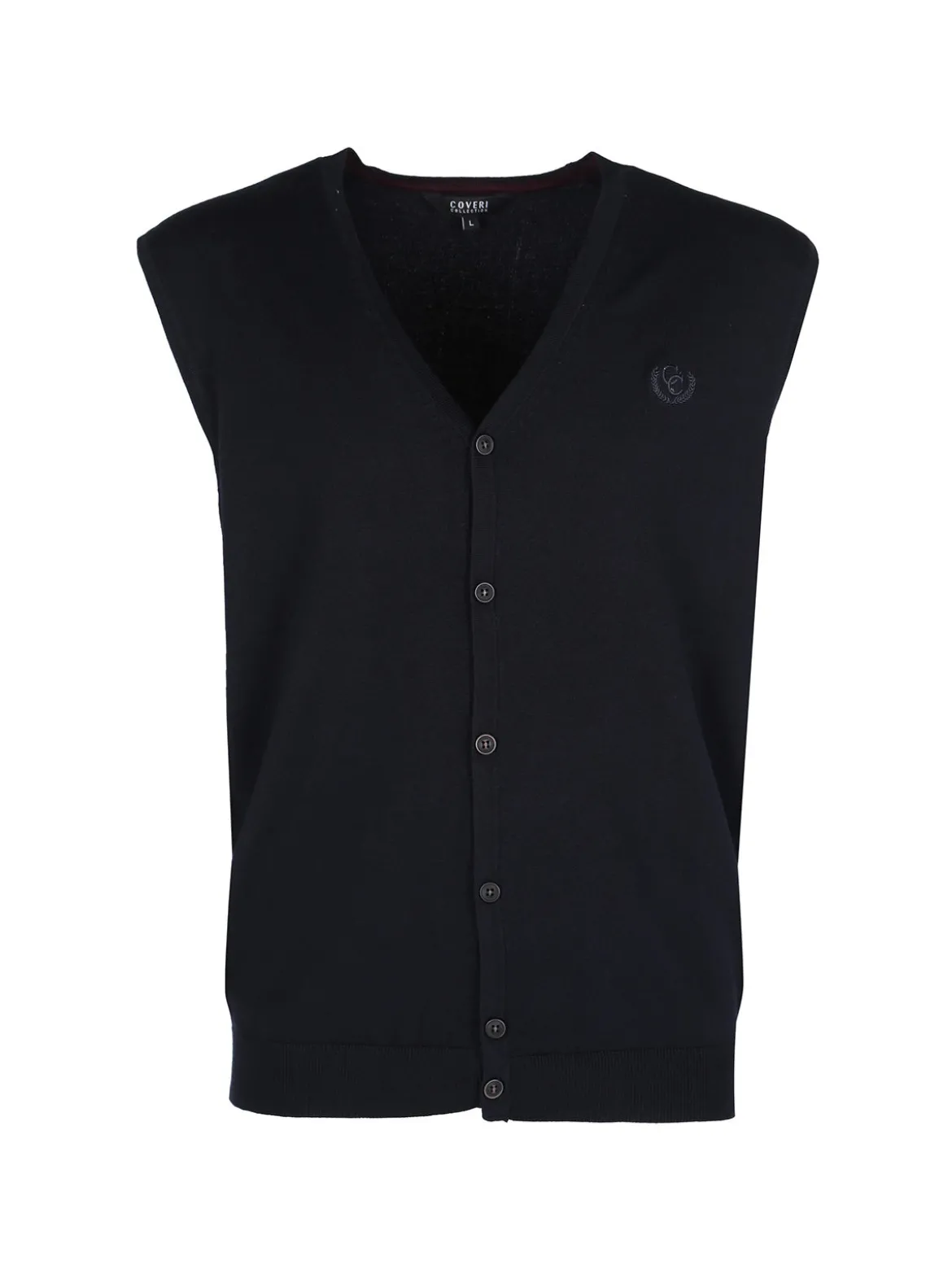 Coveri Collection Gilet in maglia da uomo con bottoni