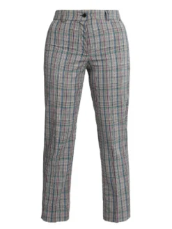 Coveri Collection Pantaloni a quadretti gamba dritta